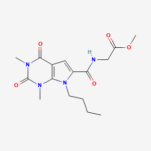 methyl 2-(7-butyl-1,3-dimethyl-2,4-dioxo-2,3,4,7-tetrahydro-1H-pyrrolo[2,3-d]pyrimidine-6-carboxamido)acetate
