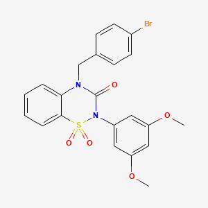 4-(4-bromobenzyl)-2-(3,5-dimethoxyphenyl)-2H-1,2,4-benzothiadiazin-3(4H)-one 1,1-dioxide