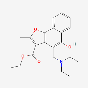 Ethyl 4-[(diethylamino)methyl]-5-hydroxy-2-methylnaphtho[1,2-b]furan-3-carboxylate