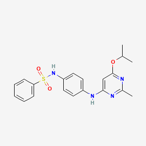 N-(4-((6-isopropoxy-2-methylpyrimidin-4-yl)amino)phenyl)benzenesulfonamide