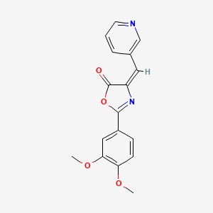 (E)-2-(3,4-dimethoxyphenyl)-4-(pyridin-3-ylmethylene)oxazol-5(4H)-one