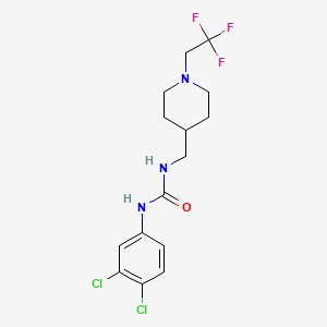 1-(3,4-Dichlorophenyl)-3-[[1-(2,2,2-trifluoroethyl)piperidin-4-yl]methyl]urea