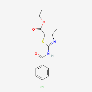 Ethyl 2-(4-chlorobenzamido)-4-methylthiazole-5-carboxylate