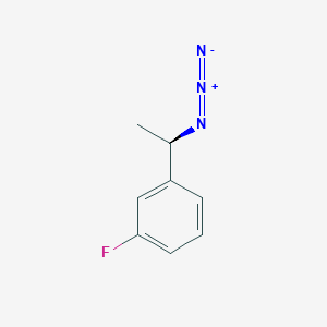molecular formula C8H8FN3 B2452772 1-[(1R)-1-azidoethyl]-3-fluorobenzene CAS No. 1604313-61-2