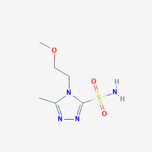 4-(2-Methoxyethyl)-5-methyl-1,2,4-triazole-3-sulfonamide