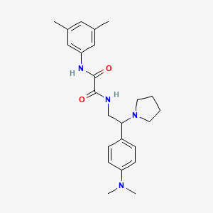 N1-(2-(4-(dimethylamino)phenyl)-2-(pyrrolidin-1-yl)ethyl)-N2-(3,5-dimethylphenyl)oxalamide