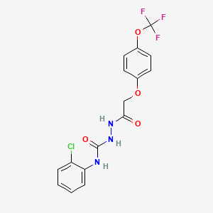 1-(2-(4-Trifluoromethoxyphenoxy)acetyl)-4-(2-chlorophenyl)semicarbazide