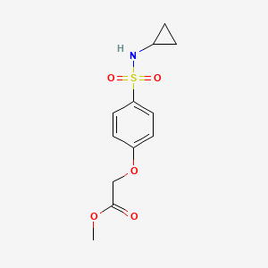 Methyl {4-[(cyclopropylamino)sulfonyl]phenoxy}acetate
