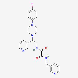 N-{2-[4-(4-fluorophenyl)piperazin-1-yl]-2-pyridin-3-ylethyl}-N'-(pyridin-3-ylmethyl)ethanediamide