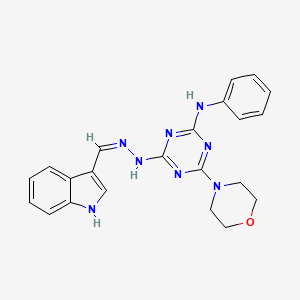 2-N-[(Z)-1H-Indol-3-ylmethylideneamino]-6-morpholin-4-yl-4-N-phenyl-1,3,5-triazine-2,4-diamine