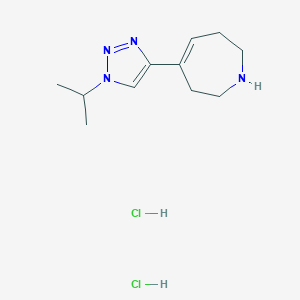 4-[1-(propan-2-yl)-1H-1,2,3-triazol-4-yl]-2,3,6,7-tetrahydro-1H-azepine dihydrochloride