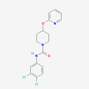 molecular formula C17H17Cl2N3O2 B2452790 N-(3,4-dichlorophenyl)-4-(pyridin-2-yloxy)piperidine-1-carboxamide CAS No. 1448134-29-9