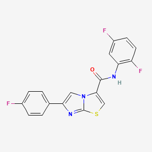 N-(2,5-difluorophenyl)-6-(4-fluorophenyl)imidazo[2,1-b]thiazole-3-carboxamide