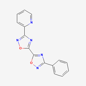 3-Phenyl-3'-pyridin-2-yl-5,5'-bi-1,2,4-oxadiazole