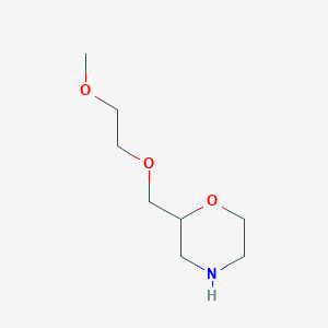 molecular formula C8H17NO3 B2452811 2-(2-Methoxyethoxymethyl)morpholine CAS No. 1339129-65-5
