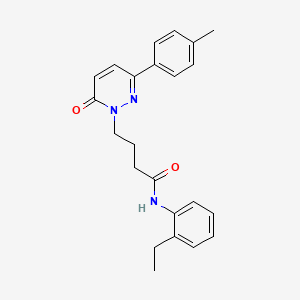 molecular formula C23H25N3O2 B2452820 N-(2-ethylphenyl)-4-(6-oxo-3-(p-tolyl)pyridazin-1(6H)-yl)butanamide CAS No. 946267-57-8
