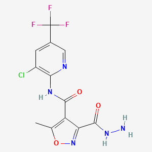 N-[3-chloro-5-(trifluoromethyl)-2-pyridinyl]-3-(hydrazinocarbonyl)-5-methyl-4-isoxazolecarboxamide