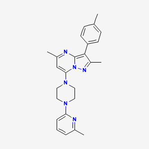 2,5-Dimethyl-3-(4-methylphenyl)-7-[4-(6-methylpyridin-2-yl)piperazin-1-yl]pyrazolo[1,5-a]pyrimidine