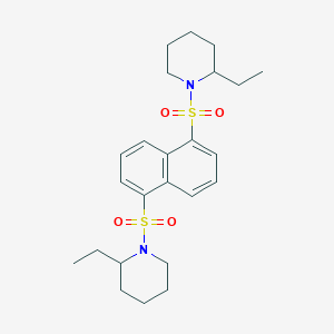 2-Ethyl-1-({5-[(2-ethylpiperidyl)sulfonyl]naphthyl}sulfonyl)piperidine