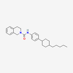 molecular formula C27H36N2O B2452853 N-[4-(4-pentylcyclohexyl)phenyl]-1,2,3,4-tetrahydroisoquinoline-2-carboxamide CAS No. 866131-88-6
