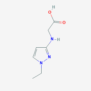 molecular formula C7H11N3O2 B2452854 2-[(1-Ethylpyrazol-3-yl)amino]acetic acid CAS No. 1700009-90-0