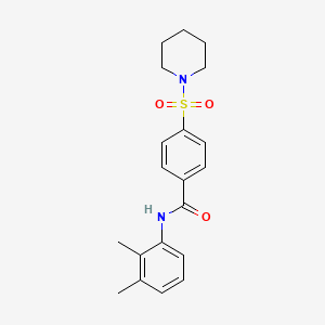 molecular formula C20H24N2O3S B2452861 N-(2,3-dimethylphenyl)-4-(piperidin-1-ylsulfonyl)benzamide CAS No. 392326-92-0