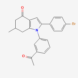 1-(3-Acetylphenyl)-2-(4-bromophenyl)-6-methyl-5,6,7-trihydroindol-4-one