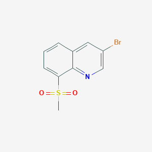B2452891 3-Bromo-8-(methylsulfonyl)quinoline CAS No. 1956385-35-5