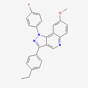 molecular formula C25H20FN3O B2452894 3-(4-ethylphenyl)-1-(4-fluorophenyl)-8-methoxy-1H-pyrazolo[4,3-c]quinoline CAS No. 901004-89-5