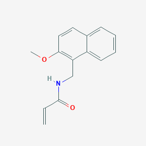molecular formula C15H15NO2 B2452896 N-[(2-methoxynaphthalen-1-yl)methyl]prop-2-enamide CAS No. 2094862-83-4
