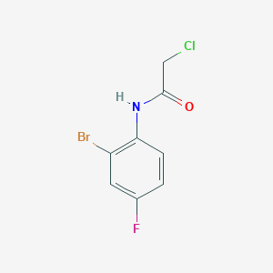 molecular formula C8H6BrClFNO B2452898 N-(2-溴-4-氟苯基)-2-氯乙酰胺 CAS No. 697305-44-5