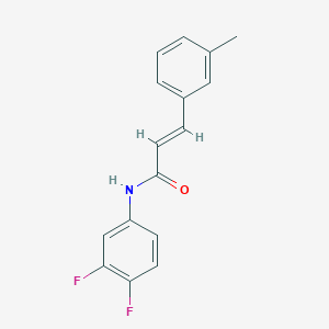 molecular formula C16H13F2NO B2452900 N-(3,4-difluorophenyl)-3-(3-methylphenyl)acrylamide CAS No. 329779-86-4