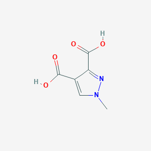 molecular formula C6H6N2O4 B2452908 1-methyl-1H-pyrazole-3,4-dicarboxylic acid CAS No. 10505-21-2