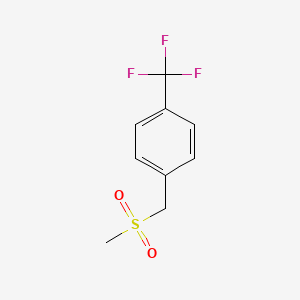 molecular formula C9H9F3O2S B2452913 4-Trifluoromethylbenzylmethylsulfone CAS No. 40289-23-4