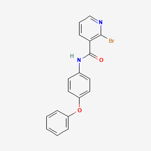 molecular formula C18H13BrN2O2 B2452919 2-bromo-N-(4-phenoxyphenyl)pyridine-3-carboxamide CAS No. 1203043-59-7