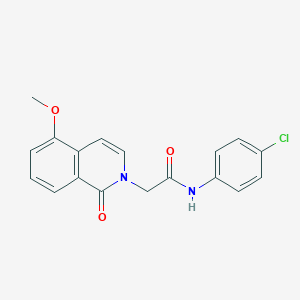 N-(4-chlorophenyl)-2-(5-methoxy-1-oxoisoquinolin-2-yl)acetamide