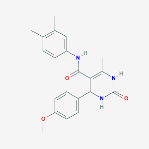 N-(3,4-dimethylphenyl)-4-(4-methoxyphenyl)-6-methyl-2-oxo-1,2,3,4-tetrahydropyrimidine-5-carboxamide