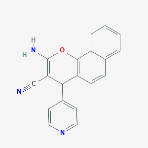 2-amino-4-(pyridin-4-yl)-4H-benzo[h]chromene-3-carbonitrile