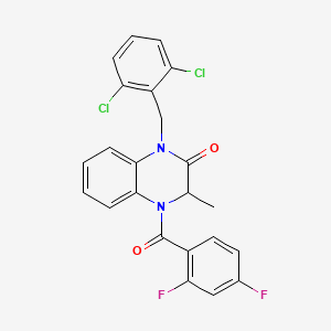 1-[(2,6-dichlorophenyl)methyl]-4-(2,4-difluorobenzoyl)-3-methyl-3H-quinoxalin-2-one