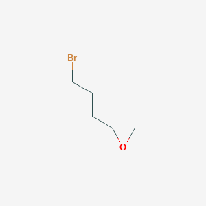 molecular formula C5H9BrO B2452955 2-(3-Bromopropyl)oxirane CAS No. 21746-87-2; 61847-07-2