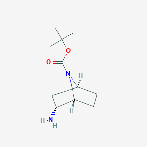 molecular formula C11H20N2O2 B2452966 (1r,2r,4s)-Rel-2-amino-7-boc-7-azabicyclo[2.2.1]heptane CAS No. 1000870-15-4