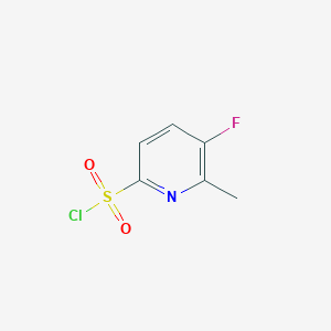 molecular formula C6H5ClFNO2S B2452969 5-Fluoro-6-methylpyridine-2-sulfonyl chloride CAS No. 2412605-17-3