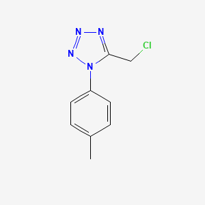 molecular formula C9H9ClN4 B2452980 5-(Chloromethyl)-1-(4-methylphenyl)tetrazole CAS No. 37468-44-3