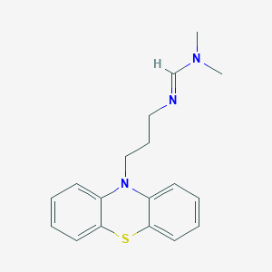 molecular formula C18H21N3S B024530 Formamidine, N,N-dimethyl-N'-(3-(10-phenothiazinyl)propyl)- CAS No. 101398-72-5