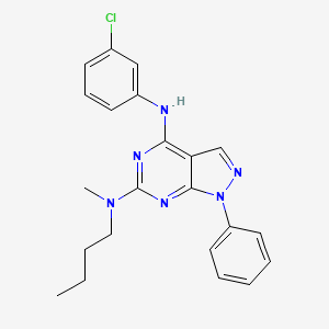 N~6~-butyl-N~4~-(3-chlorophenyl)-N~6~-methyl-1-phenyl-1H-pyrazolo[3,4-d]pyrimidine-4,6-diamine