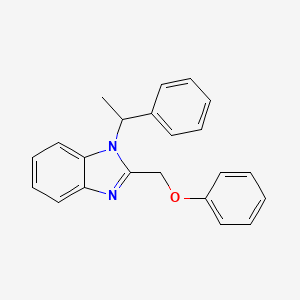 2-(phenoxymethyl)-1-(1-phenylethyl)-1H-benzimidazole