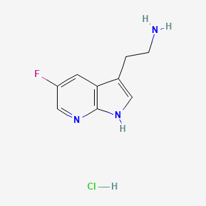 2-(5-fluoro-1H-pyrrolo[2,3-b]pyridin-3-yl)ethanamine;hydrochloride