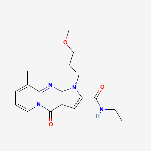 1-(3-methoxypropyl)-9-methyl-4-oxo-N-propyl-1,4-dihydropyrido[1,2-a]pyrrolo[2,3-d]pyrimidine-2-carboxamide