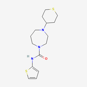 4-(tetrahydro-2H-thiopyran-4-yl)-N-(thiophen-2-yl)-1,4-diazepane-1-carboxamide