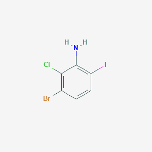 3-Bromo-2-chloro-6-iodoaniline